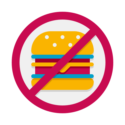 No junk food no junk food food and restaurant no fast food icon