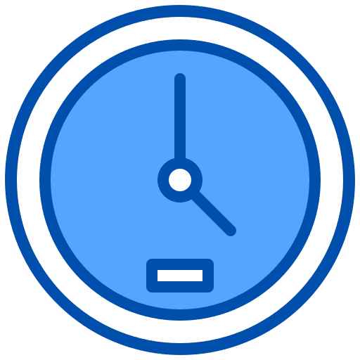 Clock time and date watch clock icon