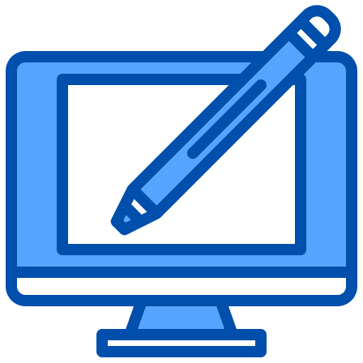 Graphic designer edit tools website design screen icon Graphic designer edit tools website design screen icon