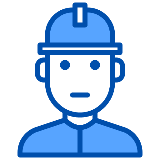 Engineer user professions and jobs man icon Engineer user professions and jobs man icon