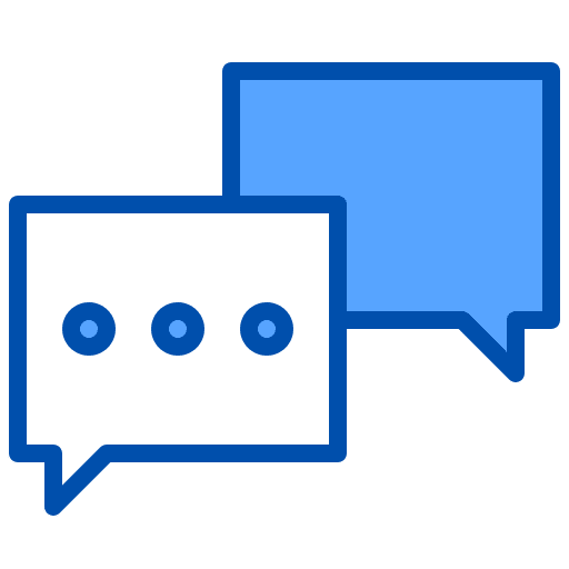 Talk message discussion chat balloons icon Talk message discussion chat balloons icon