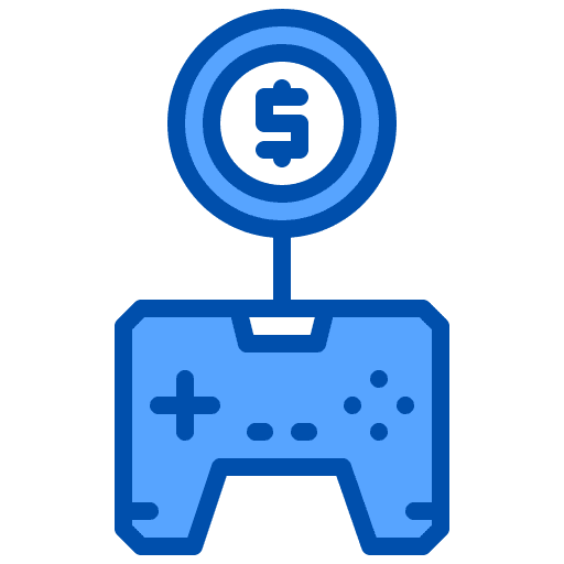 Video game price entertainment dollar icon Video game price entertainment dollar icon
