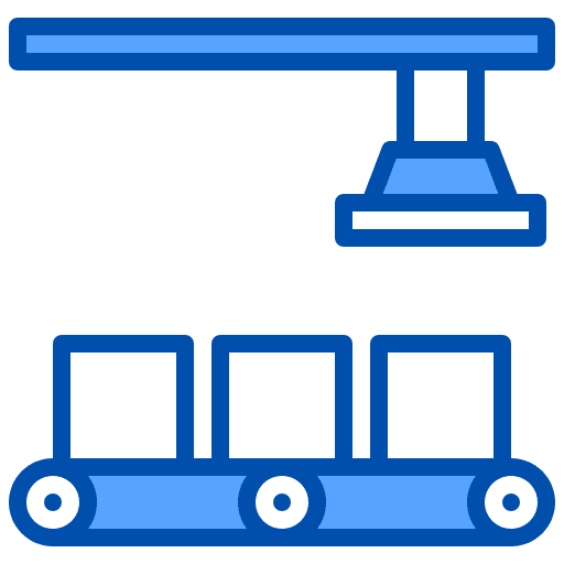 Conveyor conveyor industry production icon Conveyor conveyor industry production icon