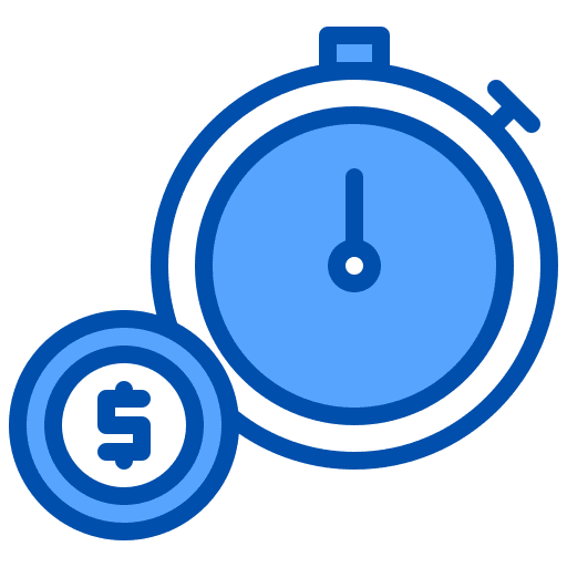 Time is money dollar clock business and finance icon Time is money dollar clock business and finance icon