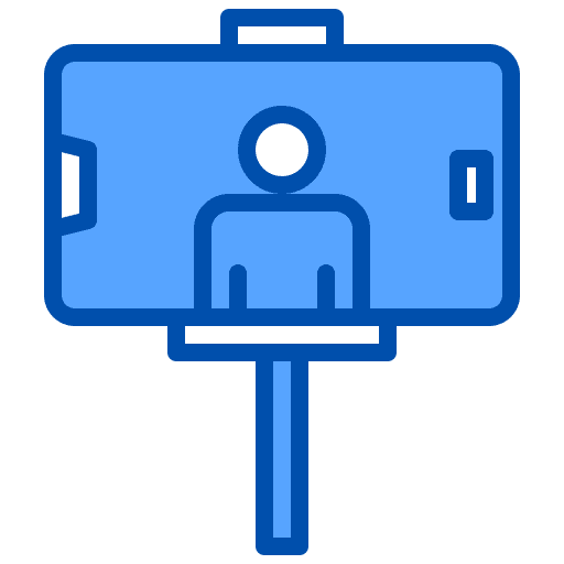 Vlogger activities user video icon Vlogger activities user video icon