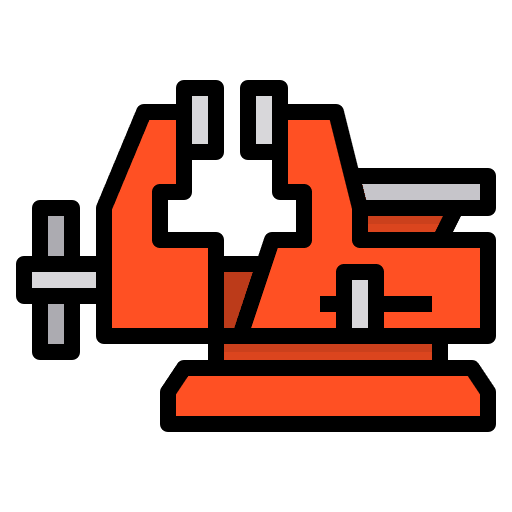 Clamp grips carpenter construction and tools icon
