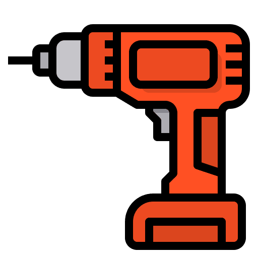 Drilling machine work tools carpenter equipment icon