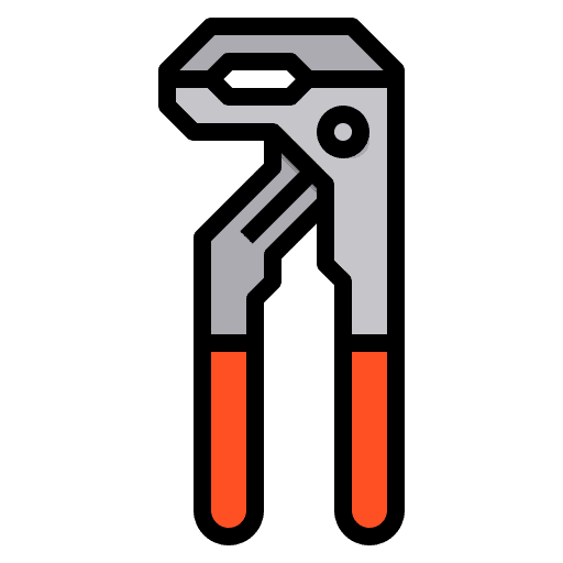 Groove joint pliers construction construction and tools equipment icon