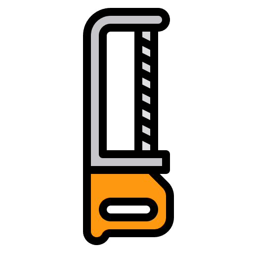 Hacksaw equipment carpenter construction icon