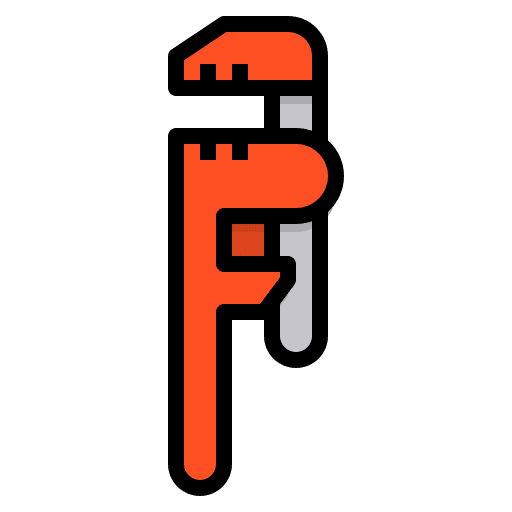 Pipe wrench equipment construction carpenter icon