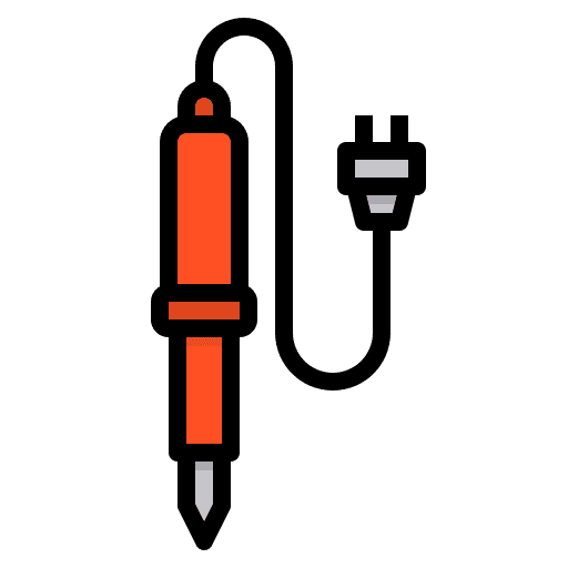 Soldering iron equipment construction and tools work tool icon