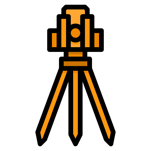 Theodolite measuring civil theodolite icon