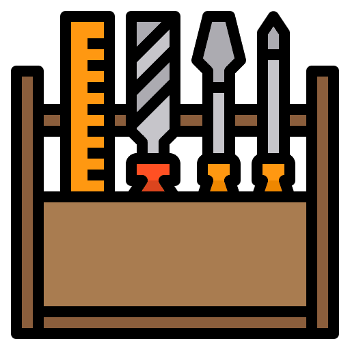 Toolboxes equipment work tool construction icon