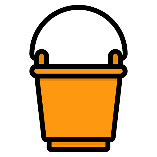 Bucket tool bucket water bucket icon
