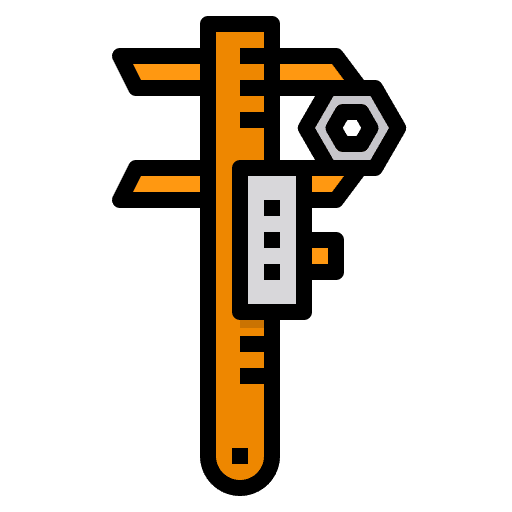 Caliper construction equipment vernier icon