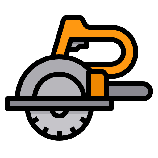 Circular saw construction and tools circular saw saw icon