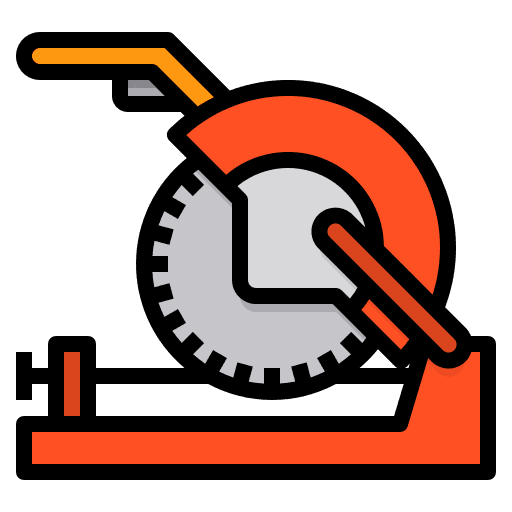 Circular saw equipment work tool construction and tools icon