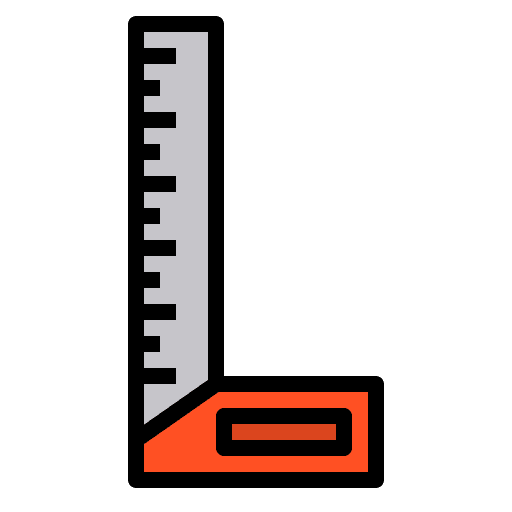Ruler construction construction and tools work tool icon