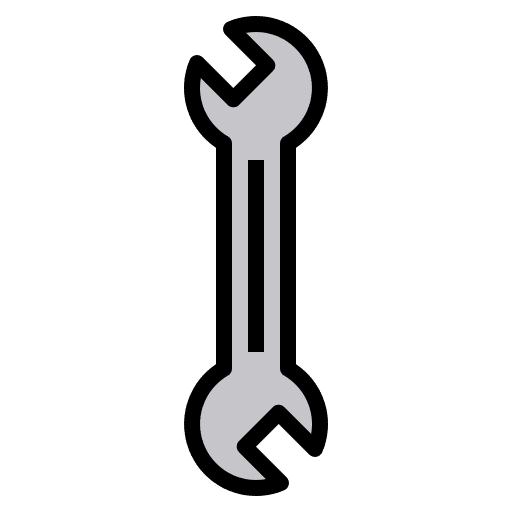 Spanner spanner construction work tool icon
