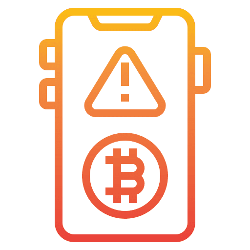 Alert currency cryptocurrency business and finance icon Alert currency cryptocurrency business and finance icon