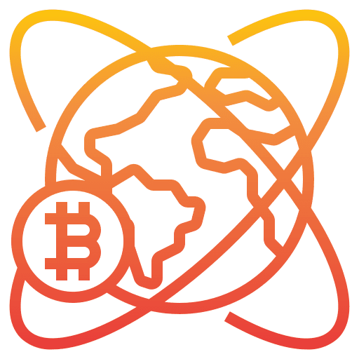 Global business banking world icon