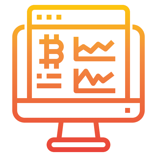 Analytic currency cryptocurrency bitcoin icon Analytic currency cryptocurrency bitcoin icon