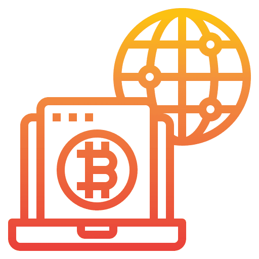 Global banking business and finance laptop icon Global banking business and finance laptop icon