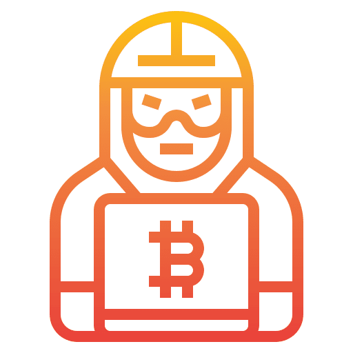 Hacker cyber crime cryptocurrency business icon Hacker cyber crime cryptocurrency business icon