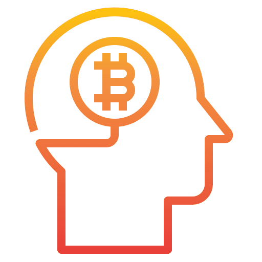 Head head banking cryptocurrency icon Head head banking cryptocurrency icon