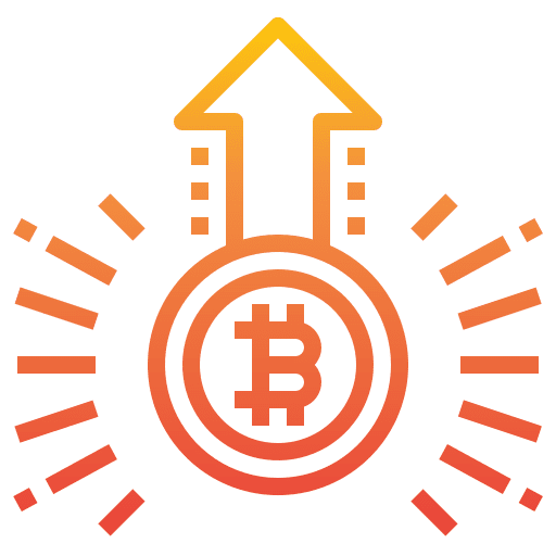 Increase currency up arrow increase icon Increase currency up arrow increase icon
