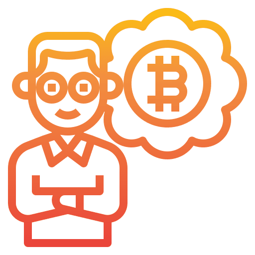 Investment thinking business cryptocurrency icon Investment thinking business cryptocurrency icon