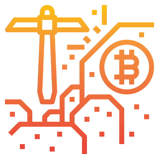 Mining business and finance business cryptocurrency icon Mining business and finance business cryptocurrency icon