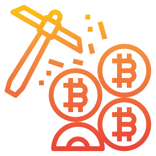 Mining cryptocurrency bitcoin banking icon Mining cryptocurrency bitcoin banking icon