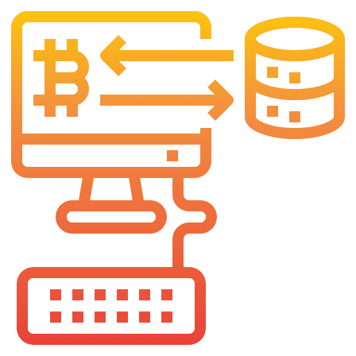 Mining keyboard bitcoin banking icon Mining keyboard bitcoin banking icon