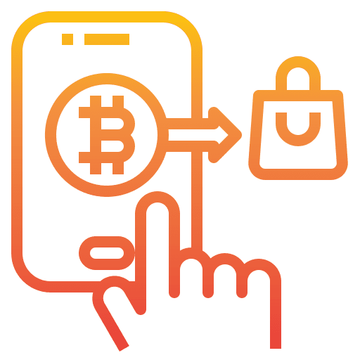 Payment bitcoin shopping business and finance icon Payment bitcoin shopping business and finance icon