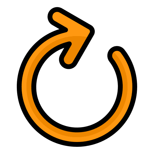 Redo orientation reset arrow icon