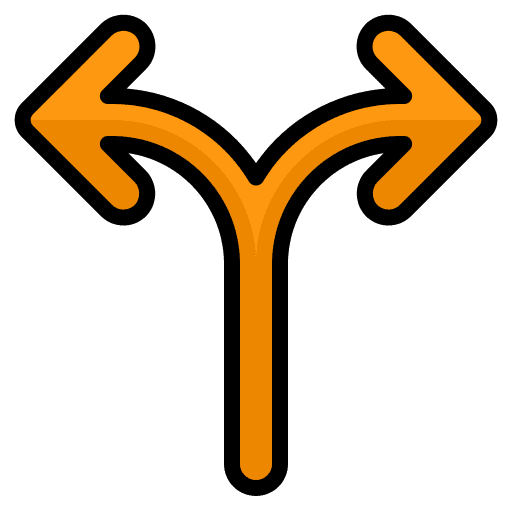 Alternate alternate split symbol icon Alternate alternate split symbol icon