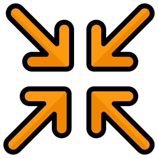 Focus multimedia option direction arrows icon Focus multimedia option direction arrows icon