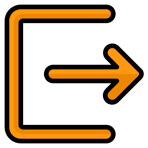 Log out interface direction export icon Log out interface direction export icon