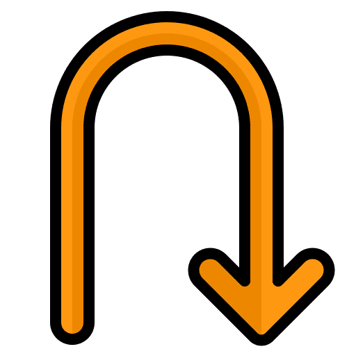 Return interface return orientation icon Return interface return orientation icon