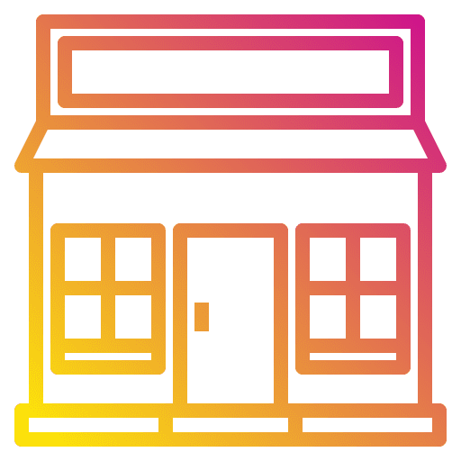 Shop building shop property icon