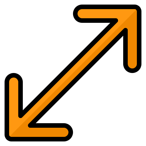 Zoom arrows direction screen icon Zoom arrows direction screen icon