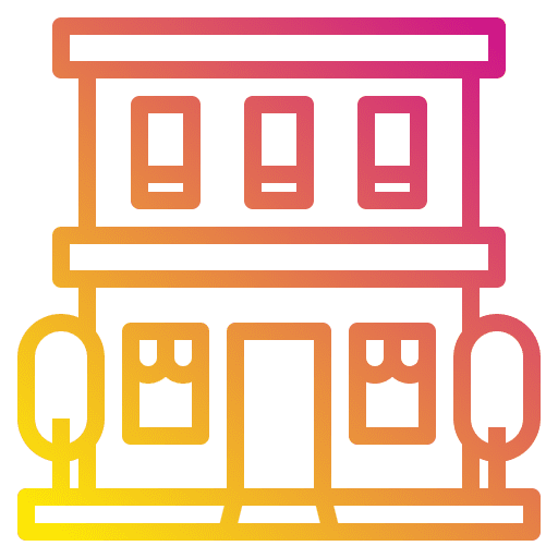 Apartment architecture and city apartment real estate icon