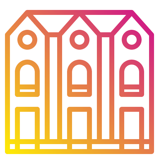 Buildings architecture and city real estate construction icon