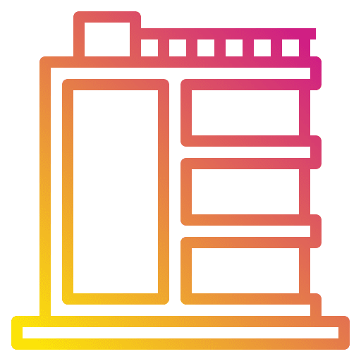 Apartment construction building property icon