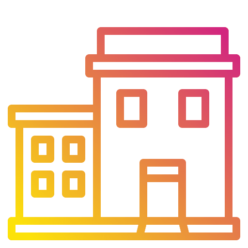 Apartment property architecture and city construction icon