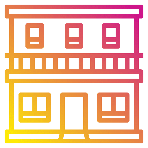 Apartment real estate architecture and city property icon