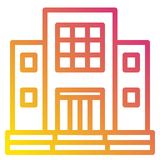Hall property hall construction icon