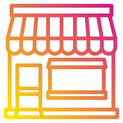 Shop building store property icon