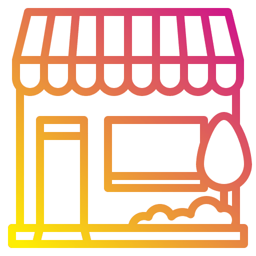 Shop commerce property real estate icon
